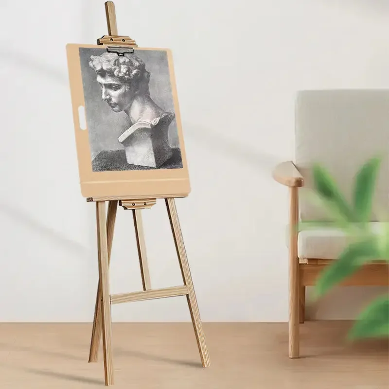 8K/4K Wooden Sketch Board A3 Splint Art Student Sketch Clip 6k Portable Fishtail Clip wooden easel artist