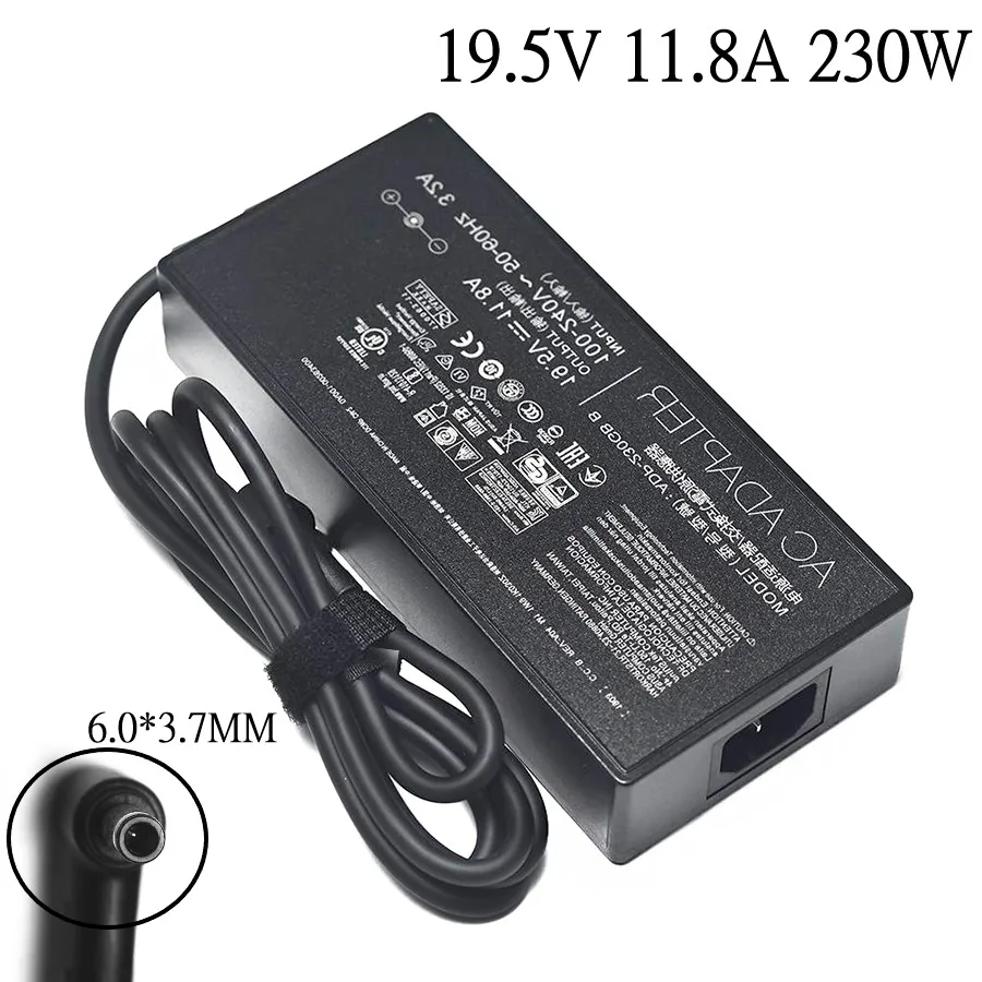 

Laptop Adapter 19.5V 11.8A 230W 6.0*3.7mm ADP-230GB B AC Power Charger For ASUS ROG Strix G531GV-DB76 Laptop