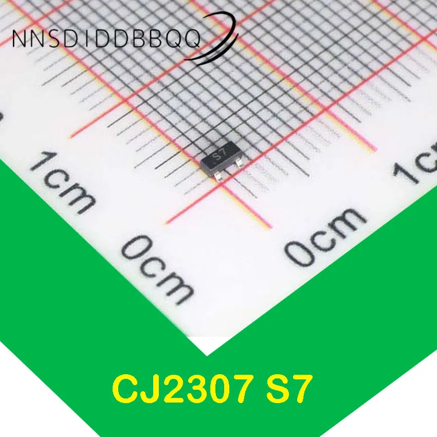 20pcs/lot CJ2307 S7 MOSFET tranzistor SOT-23 p-channel, -30V, -2.7A, 88mω@-10v