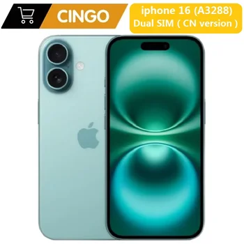 iPhone 16 SIM fisico da 6,1 pollici A18 Telefono cellulare originale 5G Sblocca Apple Phone Face ID 8 GB + 128/256/512 GB Smart Phone Dual SIM