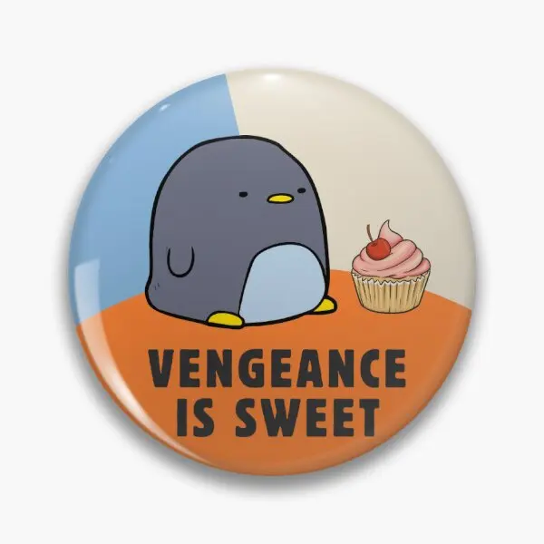 

Мягкая булавка для пуговиц Vengeance Is Sweet, модный значок, забавная булавка для шляпы, ювелирных изделий, одежды, мультяшный креативный подарок для женщин, булавка для воротника на лацкан