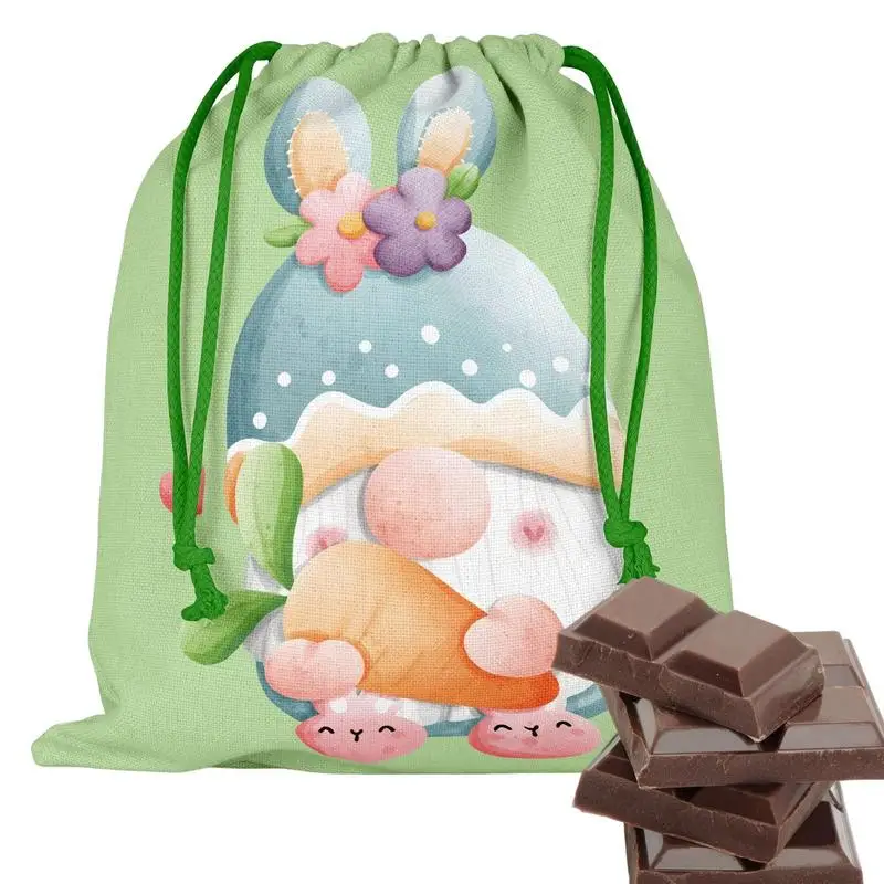 

Easter Bunny Rabbit Bags Ears Bag With Drawstrings Gift Box Sugar Box Wedding Candy Box Creative Cute Easter Decoration