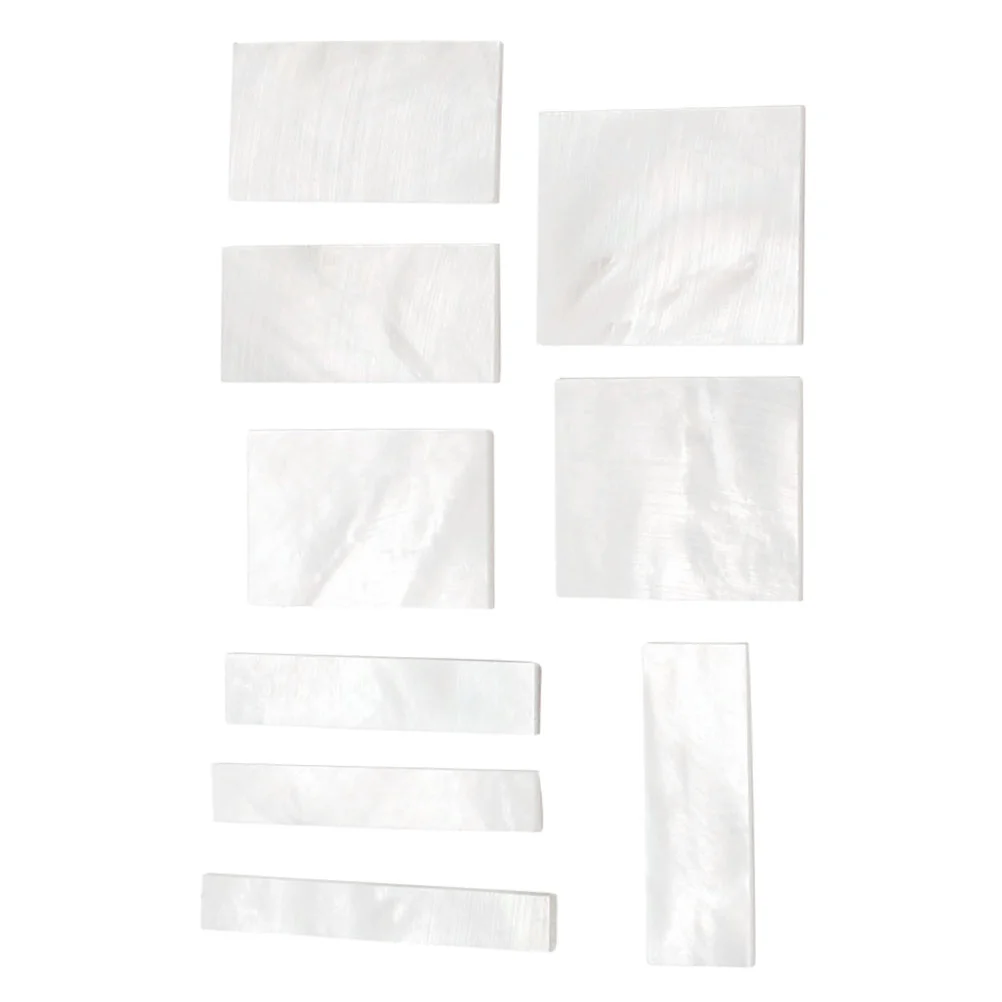 

PCS/ Pack Guitar Fingerboard Markers Inlays Material DIY White Shell Block Guitar Accessories