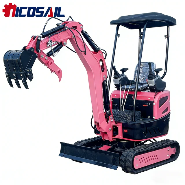 Mini excavator, 1.5-ton capacity crawler excavator, 1.7-ton small excavator, 2-year warranty 1
