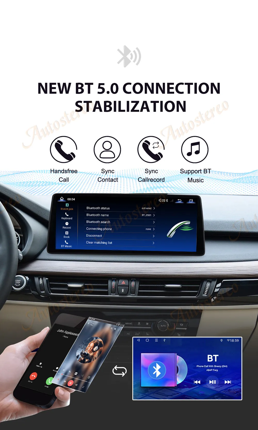 Ultra 12.9 Dual BT Carplay Android 13 Car GPS Navigation For BMW X5 F15 X6 F16 X