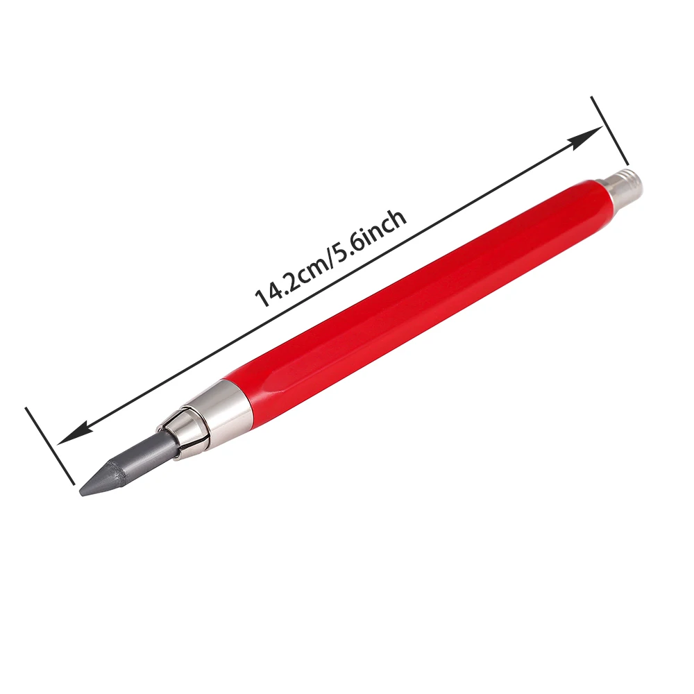 5.6mm Metal Mechanical Pencil Solid Woodworking Pencil for Sketch Drawing woodworking tool ,construction tool 6