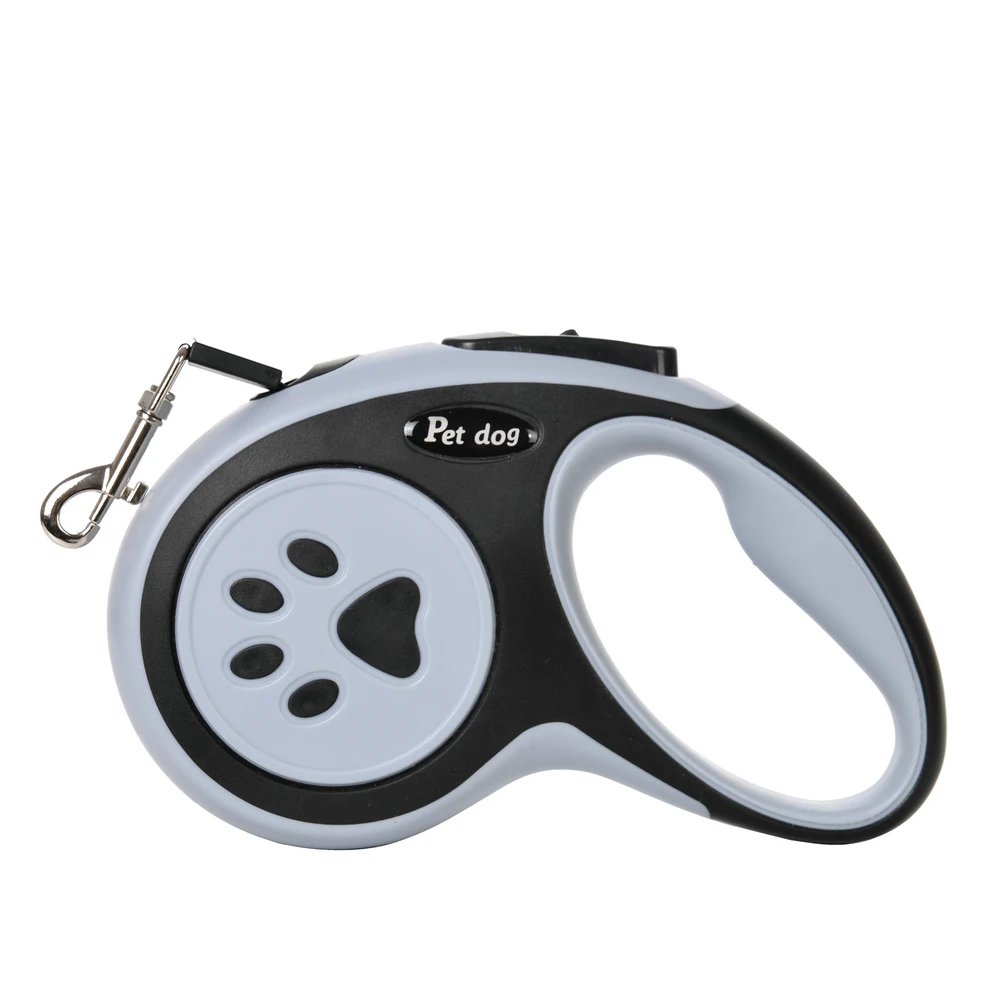 Retractable Pet Leash with One-Button Lock and Non-Slip Handle