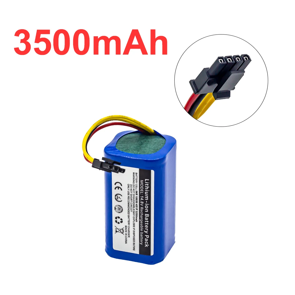 Batteria Di Ricambio 14.8V 3500mAh Per Robot Aspirapolvere 360 S5, S7, S7Pro, T90 – Ioni Di Litio