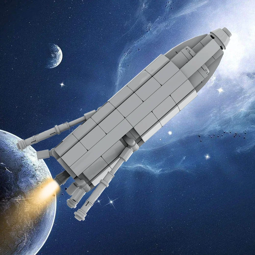 

Конструктор MOC SpaceXs, звездная бункер, ракета, Космический Сатурн в, Воздушный Запуск, исследование, ракета, игрушка для детей, подарок
