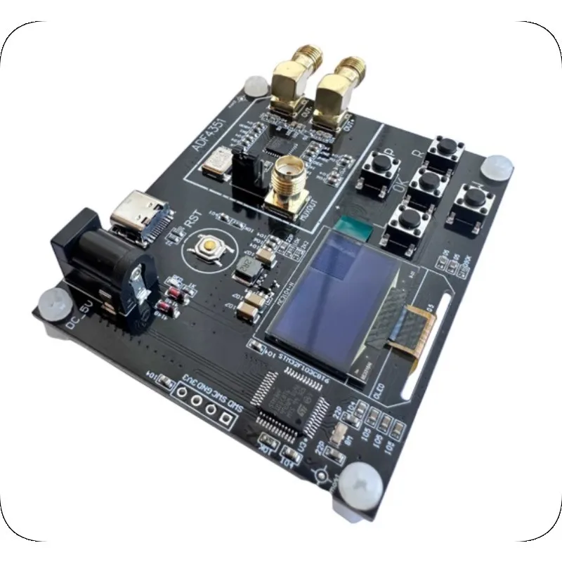 ADF4351 신호 발생기 모듈 35M-4.4GHz RF 신호 소스 스위퍼 STM32 +OLED
