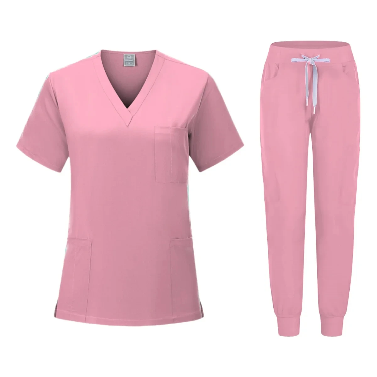 Multicolor Beautician Lab Workwear Solid Color Beauty Salon Nursing Uniforms Pet Clinic Scrubs Uniforms Work Clothes Wholesale