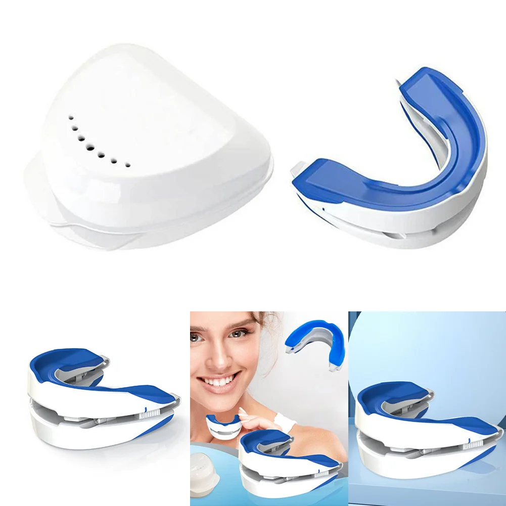 Anti-Snoring Mouthpiece Anti-Snoring Device Night Time Teeth Mouthguard Adjustable Sleeping Mouth Guard for Bruxism Stop Snoring