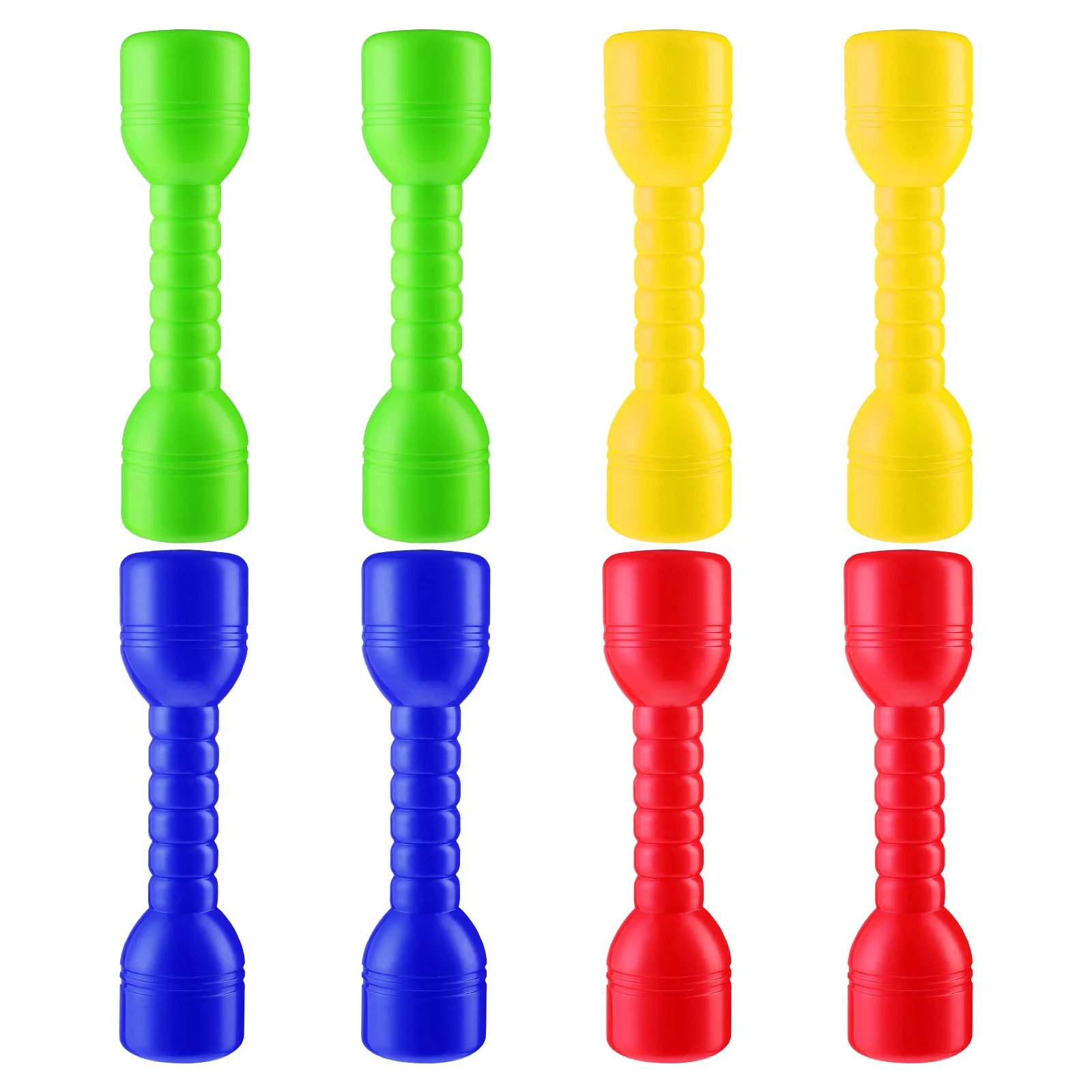 

Colors Fitness Dumbbells Plastic Dumbbells Ergonomic Children Morning Exercise Barbells Hand Bar For Kindergarten