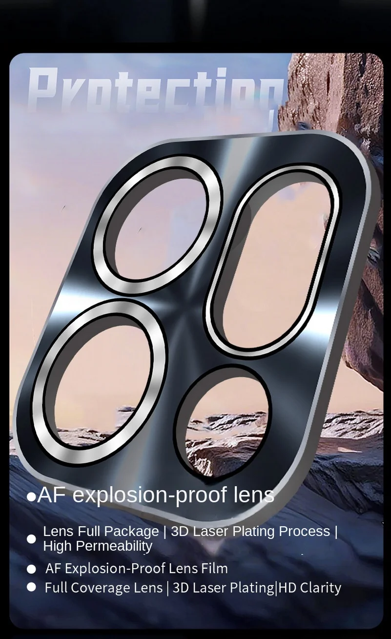 Fully Wrapped Camera Lens Protective Matte Back Case Cover