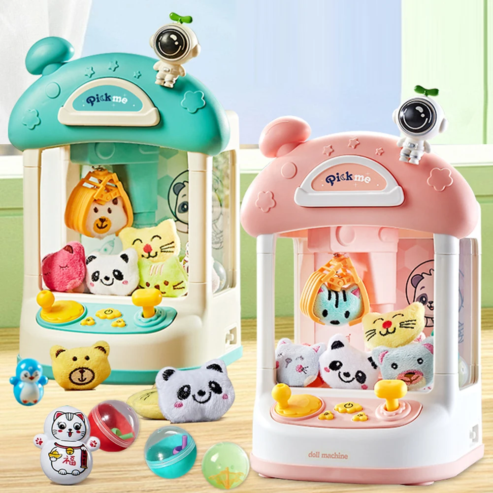 Mini Claw Machine Arcade Claw Game Machine Toy with Music Mini Vending Machine Toy Crane Machines Toy Gifts for Girls and Boys 2
