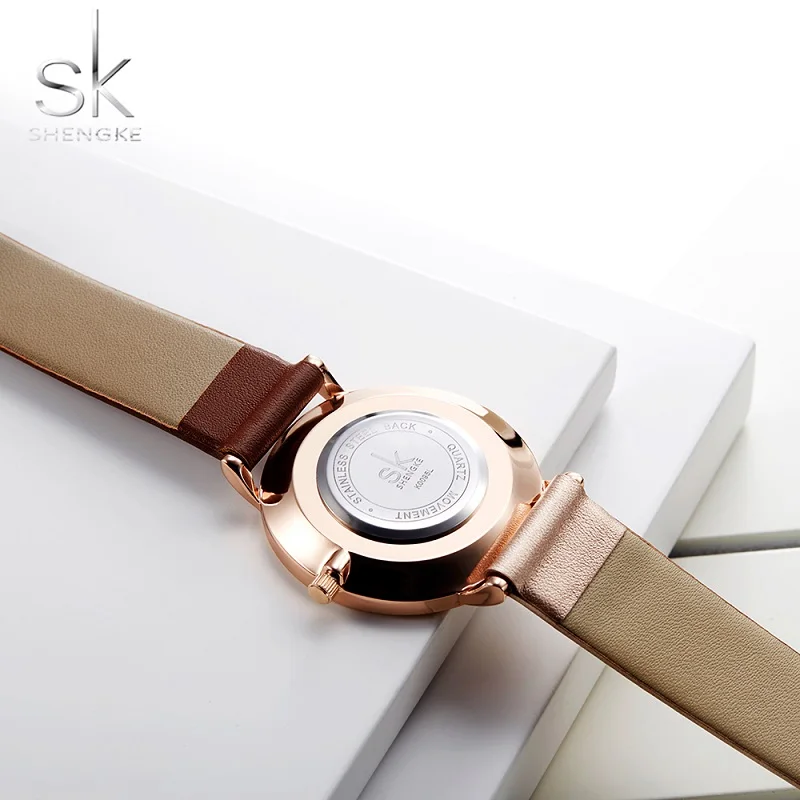 Shengke Original Design Woman Watches Creative Fashion Womens Quartz Wristwatches SK Ladies Clock Movement Montre Feminino Watch images - 6