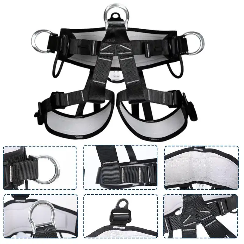 Adjustable Climbing Harness with Safety Belt