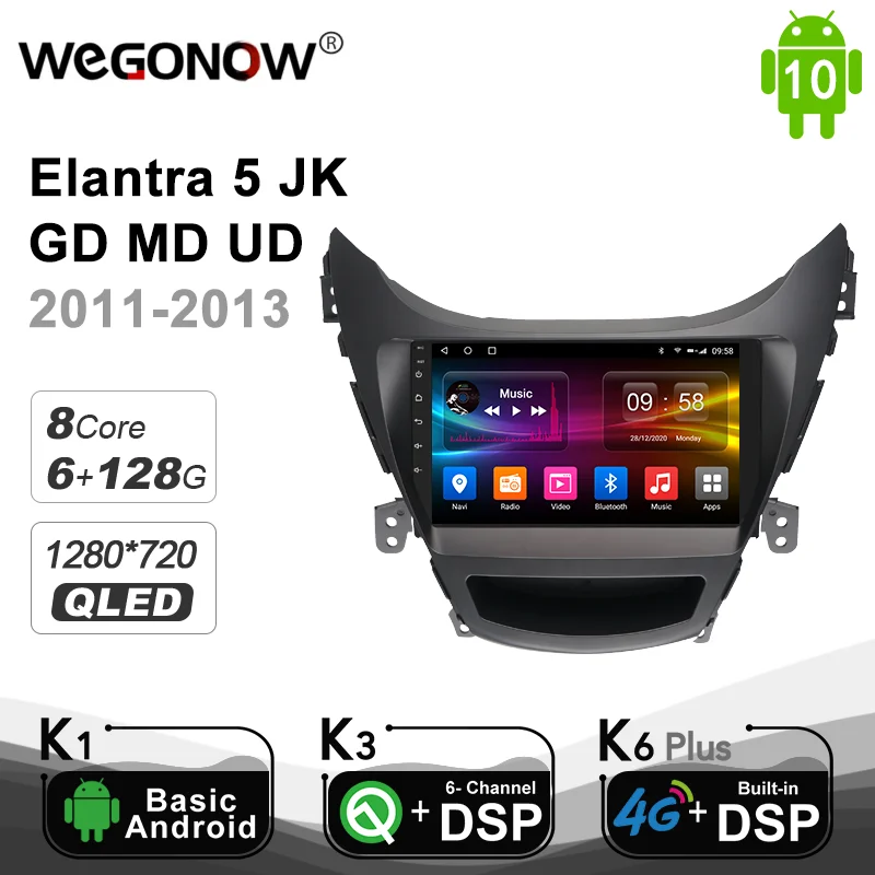 Автомобильный радиоплеер Ownice Android 10 0 4G LTE SPDIF для Hyundai Elantra 5 JK GD MD UD 2011-2013 2014 2015 DVD gps 6