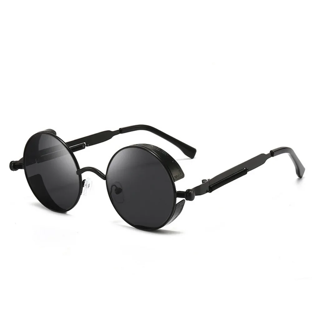 Metal Steampunk Sunglasses Men Women Fashion Round
