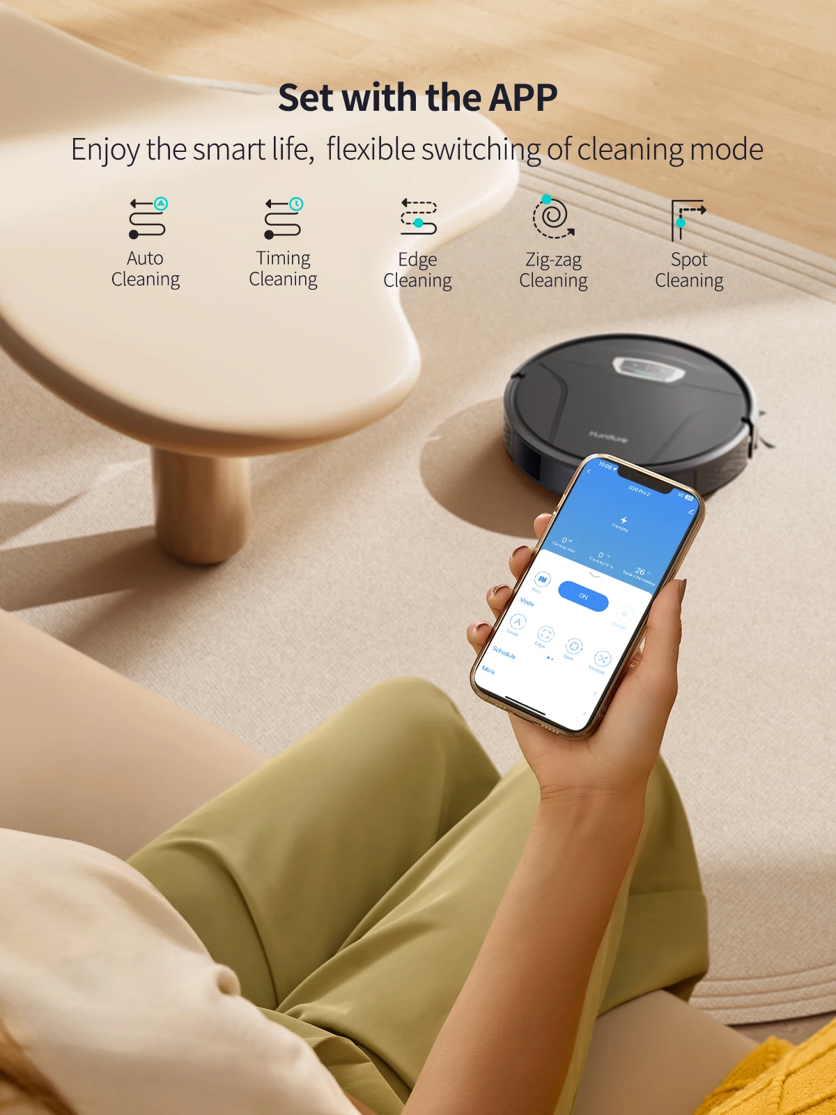 Honiture G20 Pro 6000pa 3 in 1 로봇 진공 청소기, 강력한 흡입 자체 충전 앱, 원격 및 음성 로봇 진공 및 걸레 콤보