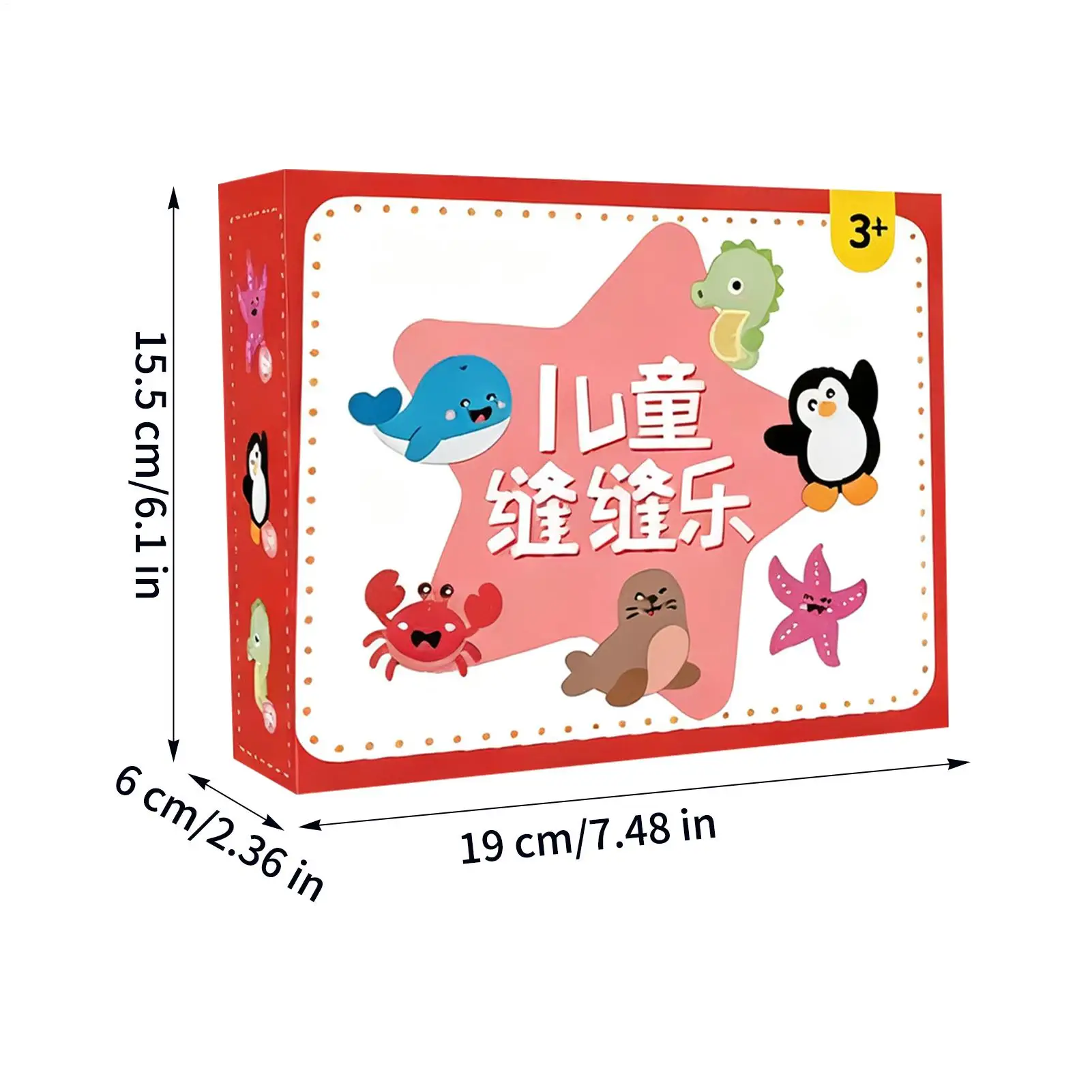 Toddler Sewing Kit Handmade Fun Creative Girls Animals Hand Sewing Set For Children Toddler Home Travel Kindergarten Classroom