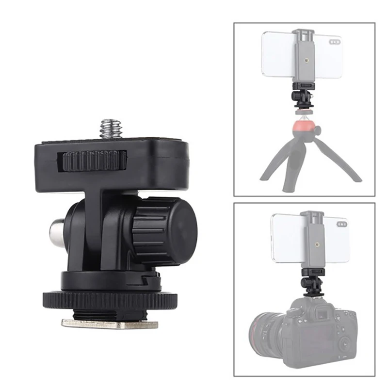 1/4 Inch Screw Thread Cold Shoe Tripod Mount Adapter Camera Mount Adapter Camera Camera Holder