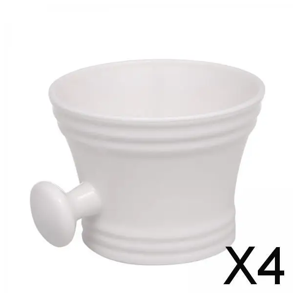 

3xTraditional Shaving Soap Bowl, Wide Mouth Gifts Soap Cream Bowl Beard Shaving Tools