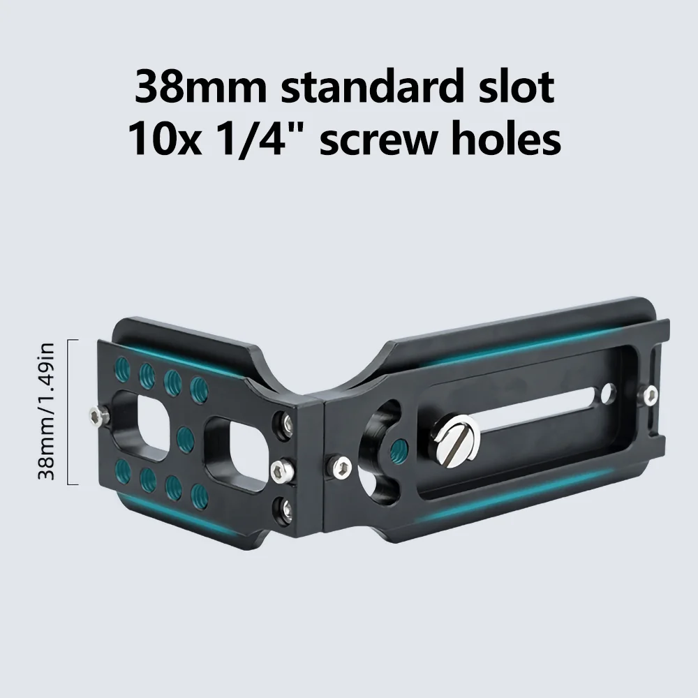 DSLR Camera L Bracket Vertical Horizontal Video Switching Tripod Quick Release Plate Camera Tripod Plate Camera L Plate Camera Base Plate Camera Mount Plate for Canon Nikon Sony
