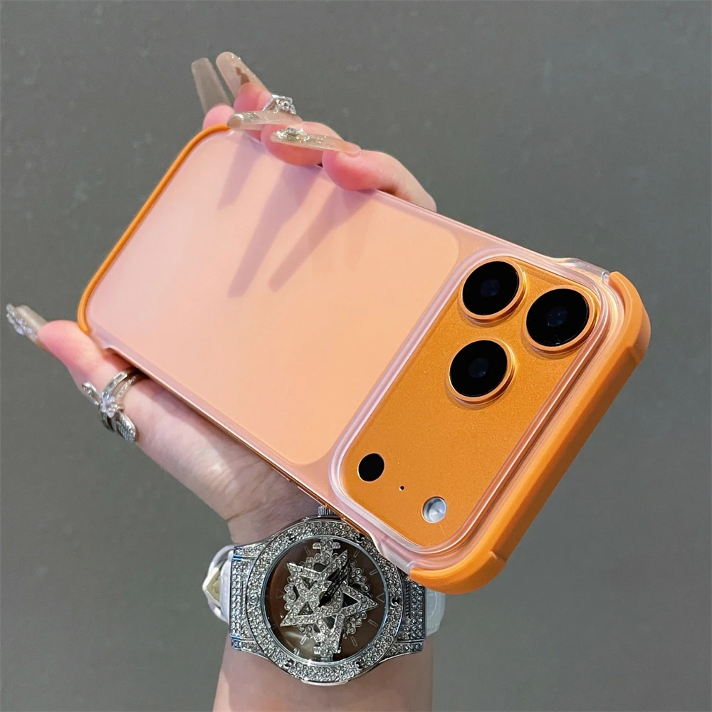Ultra Thin Frameless Matte Translucent Phone Case - Slim Borderless Simple Hard Cover Shell
