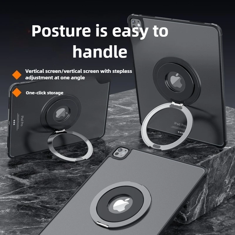 Universal Magnetic Tablet Holder - 360° Rotatable Aluminum Alloy Desktop Stand