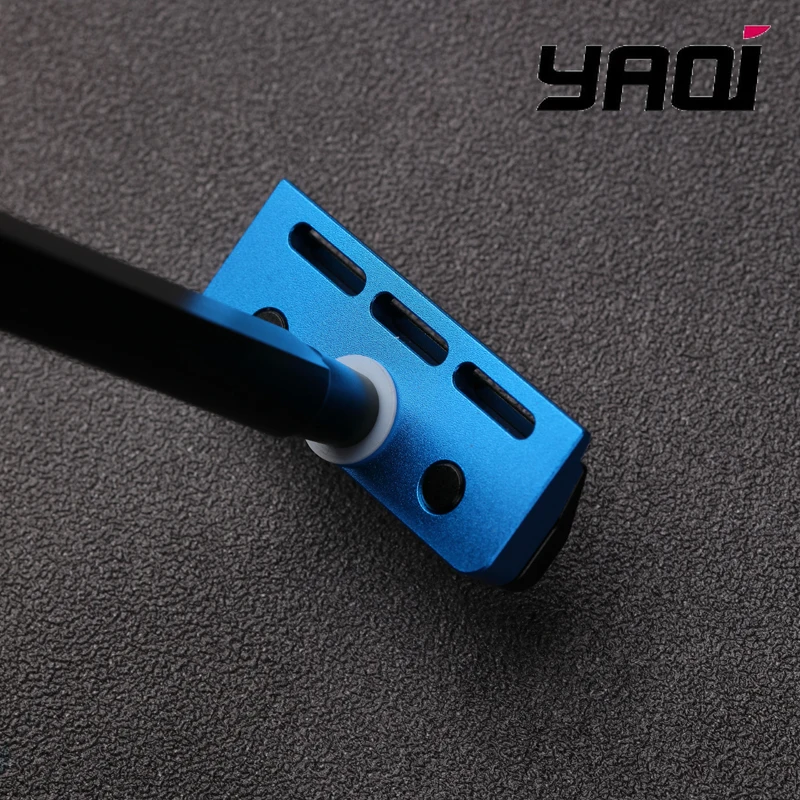 YAQI Black and Blue Color Tachi(Aluminum Version) Light Weight Single Edge Safety Razor 10mm Diameter Handle Portable Razor