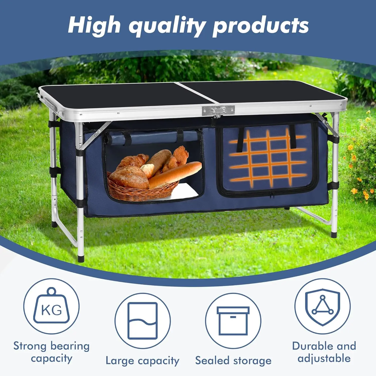 Camping folding table - image 4