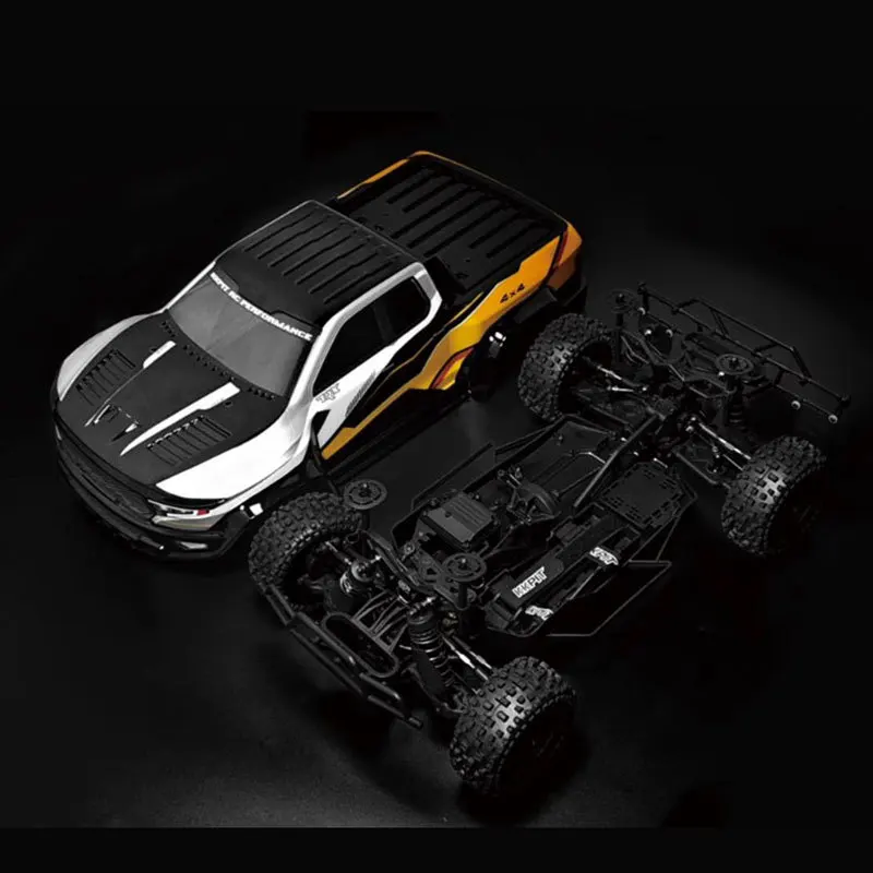 New Kkpit K1 V2 Version Remote Control Model Frame Electric Off-Road Short Truck Desert Truck Tyrannosaurus Shell With Tires Car 4
