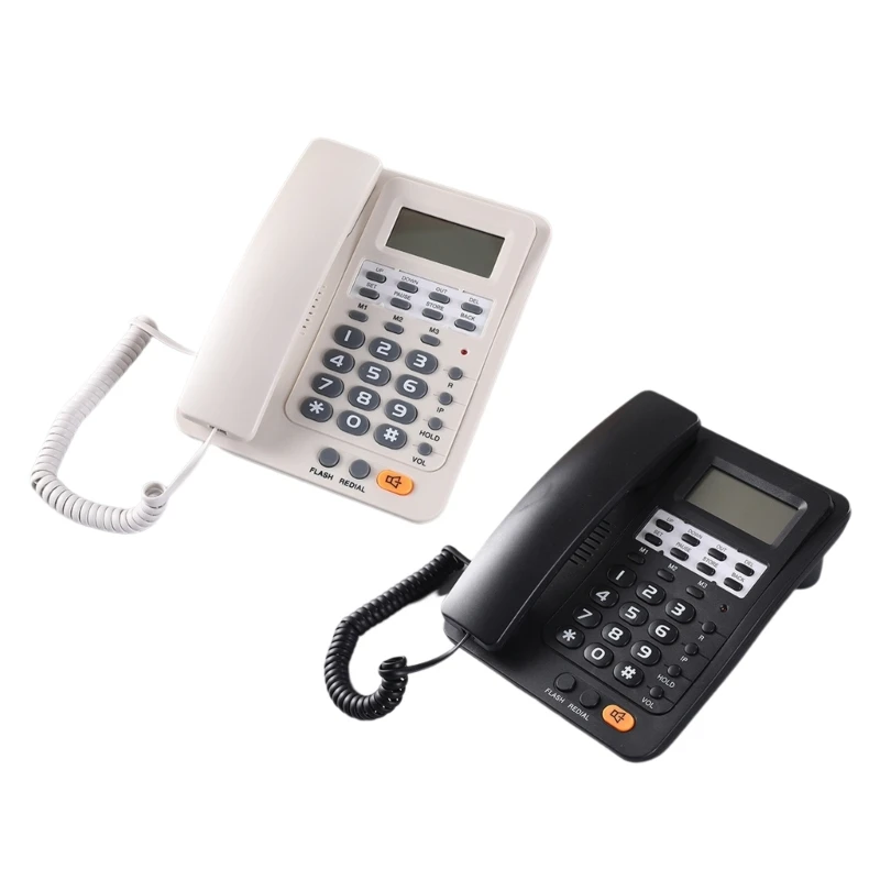 

Corded Telephone with Display English Phone Can Be Added withLogo Office Phones Perfect for Office Home or Hotel