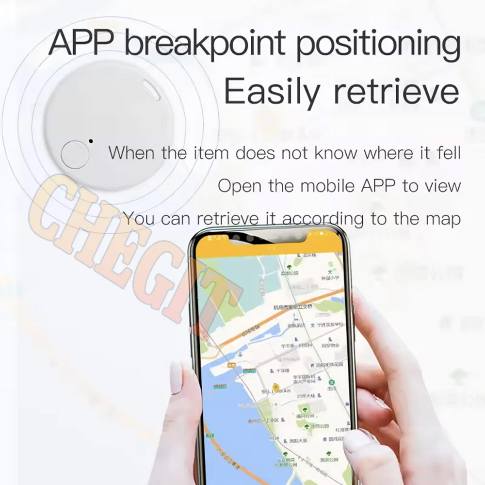 Mini GPS Tracking Device Tag Key Child Finder Bluetooth 5.2 Dog Pet Location Tracker Smart Tracker Vehicle Anti-lost Device