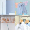 Clothes Line Outdoors Wardrobe Hook Pole Clothing Reach Pole Hanger Pole Reach Stick Cloth Drying Pole Cloth Picking Rod For 6