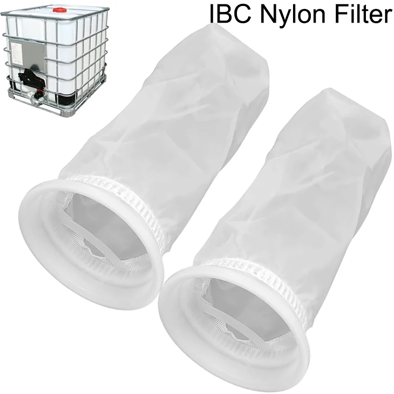 Filtro Per Coperchio IBC Da 163 Mm Con Gomito DN75 45° - In Nylon Lavabile Per Acqua Piovana - 5