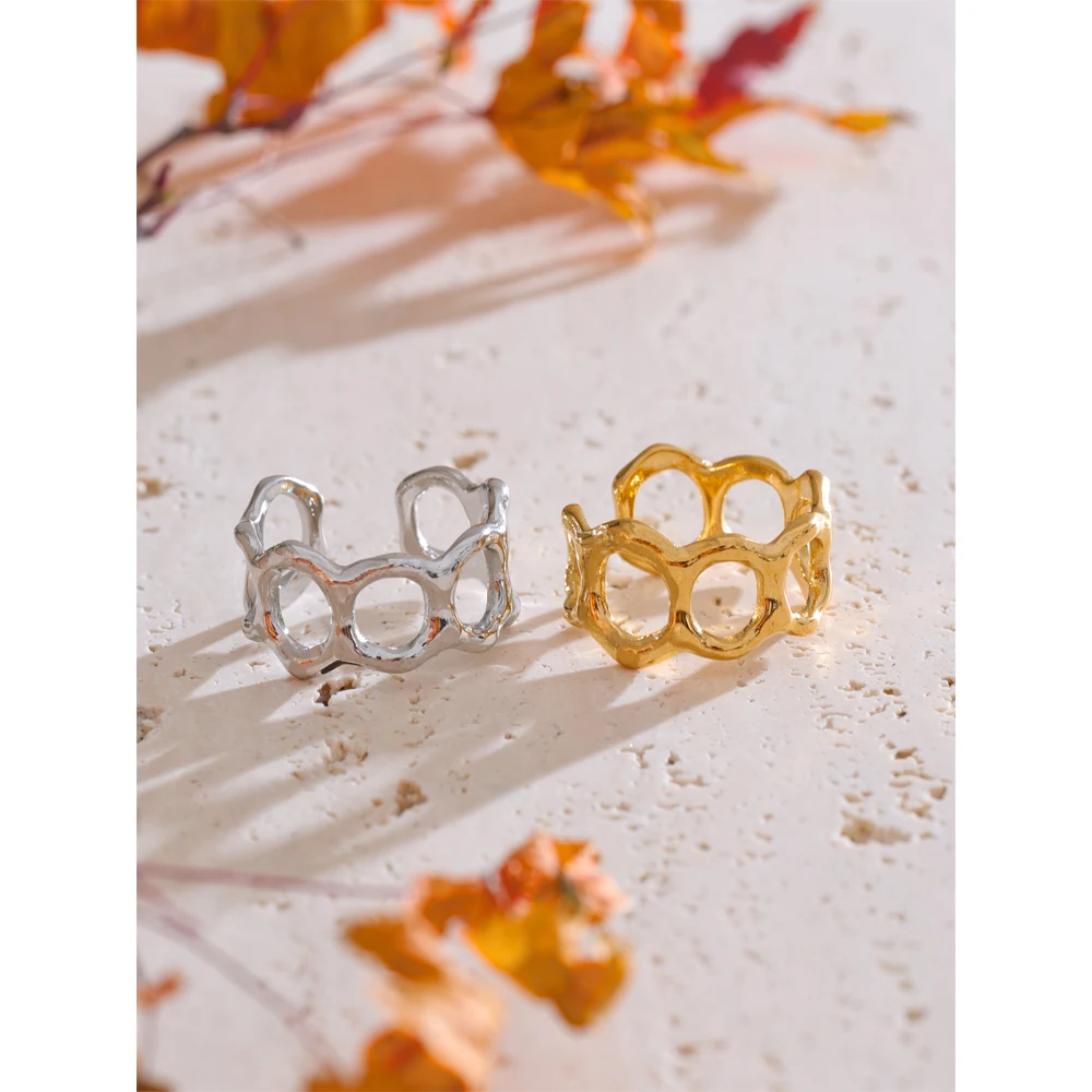 Yhpup Ring Stainless Steel Rust Proof Metal