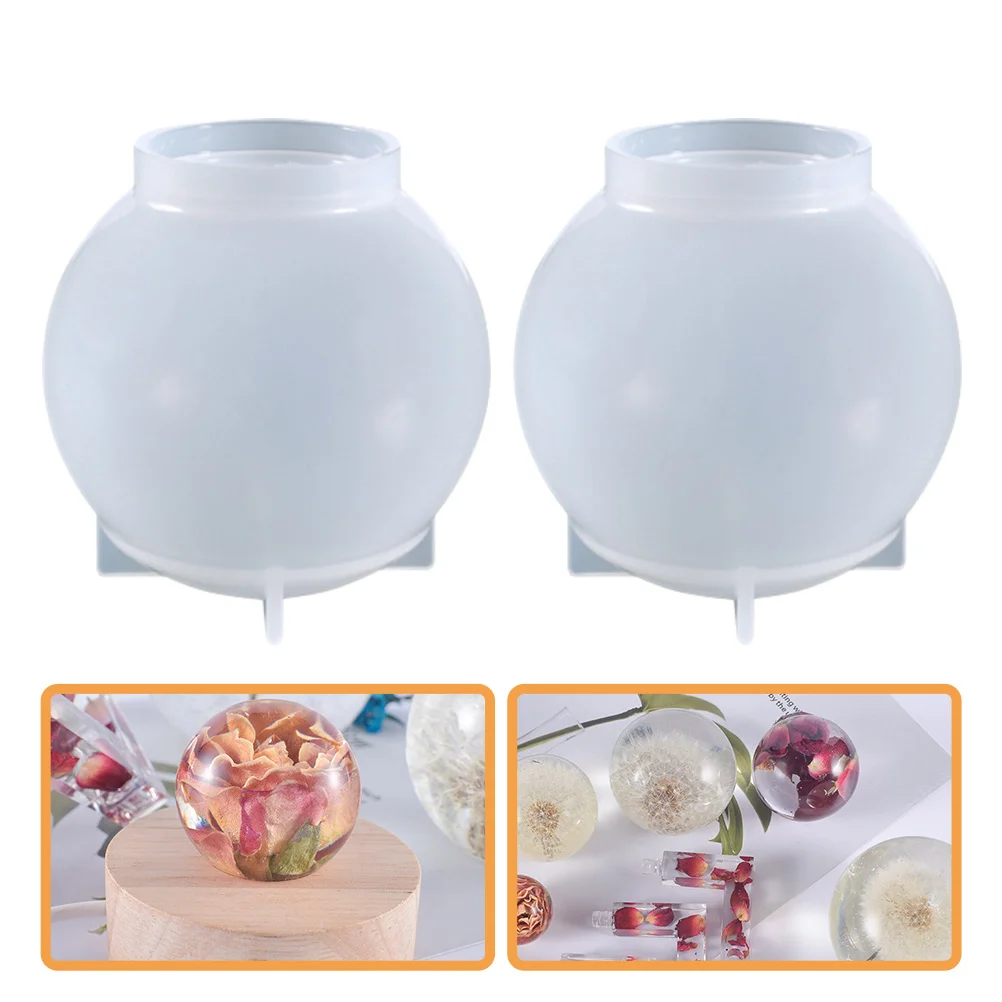 

2pcs Crystal Ball Casting Mold Silicone Crystal Ball Mold DIY Crystal Ball Molds
