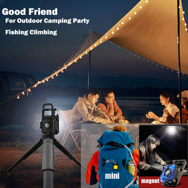 Tanie Mini brelok z latarką LED Light wielofunkcyjny przenośny COB Camping sklep