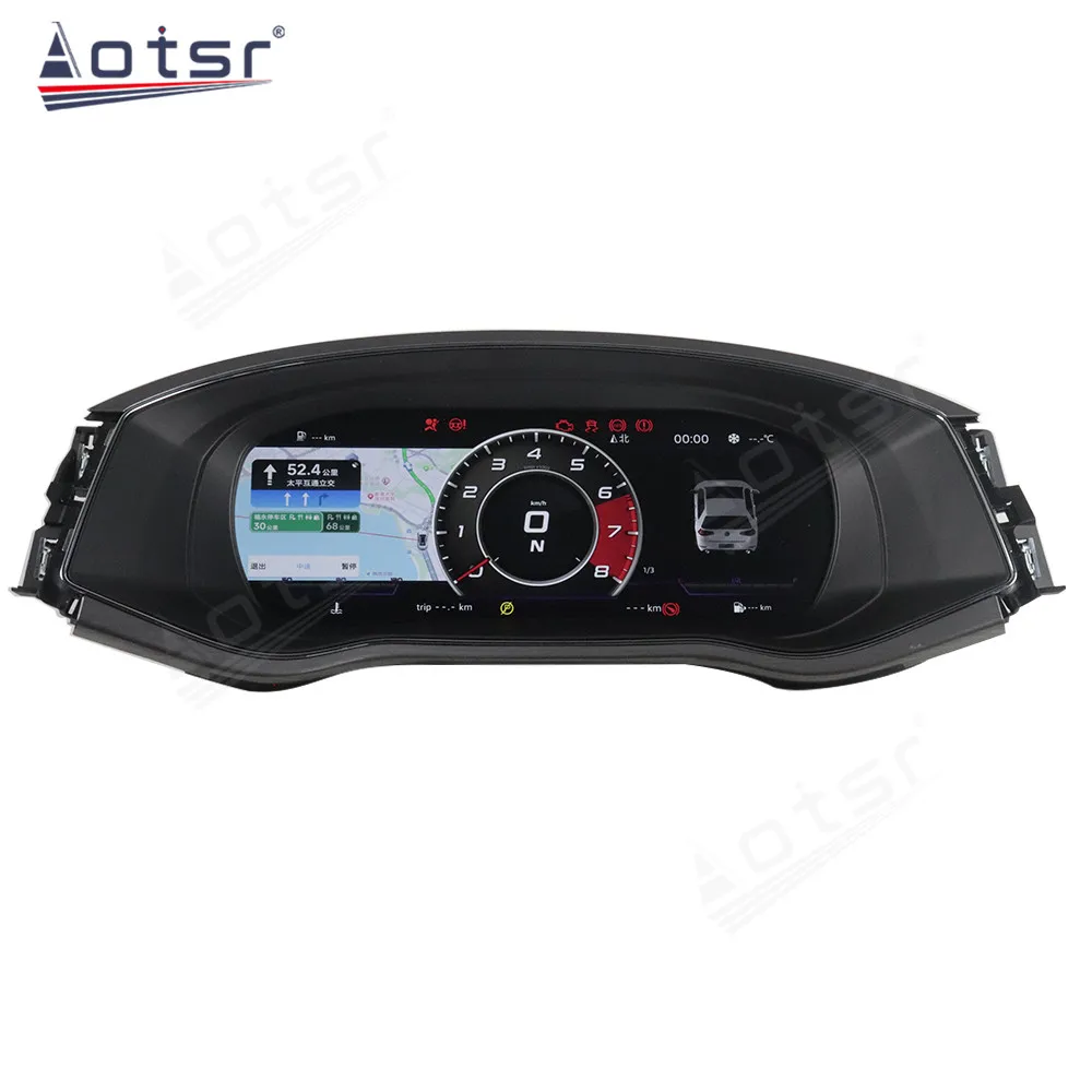 Car Digital Cluster For Volkswagen VW Polo 2010+ Virtual Cockpit Dashboard HeadUnit Entertainment Instrument Speed Meter Screen