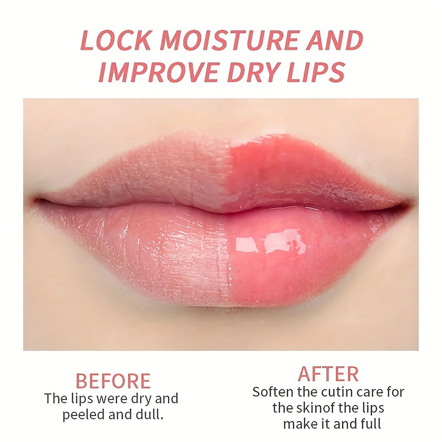 Rose Cherry Honey Peach Lipstick Moisturizing Lip Mask, Unisex Lip Oil, Nourishing Smoothing Lip Lines Lip Blam Lip Care 4