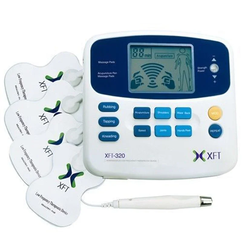 Brands XFT-320 Dual Tens Machine Digital Massager Massage Electrode Pad Acupuncture Pen Body Foot Massage Device Pain Relief 5