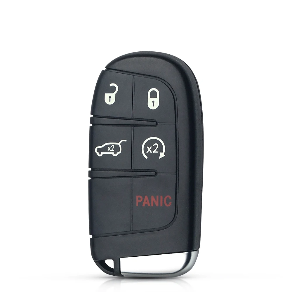 Replacement 5 Buttons Smart Remote Key Fob 433MHz M3N40821302 for Jeep Grand Cherokee 2013-Dodge Journey Challenge