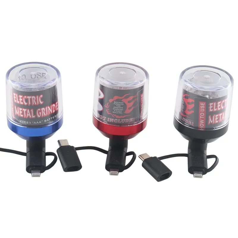EBILUN multifonction électrique broyeur d'herbes broyeur de tabac USB Rechargeable broyeurs d'herbe accessoires de fumer outils de cuisine ménagers (Noir EBILUN multifonction électrique broyeur d'herbes broyeur de tabac USB Rechargeable broyeurs d'herbe accessoires de fumer outils de cuisine ménagers (Noir