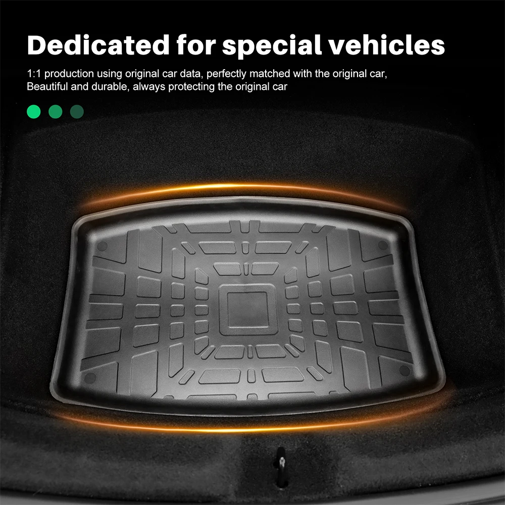 AIRSPEED Front Rear Trunk Mat For Tesla Model 3 Highland 2024 TPE Dustproof  Waterproof Protective Pad interior Car Accessories - AliExpress