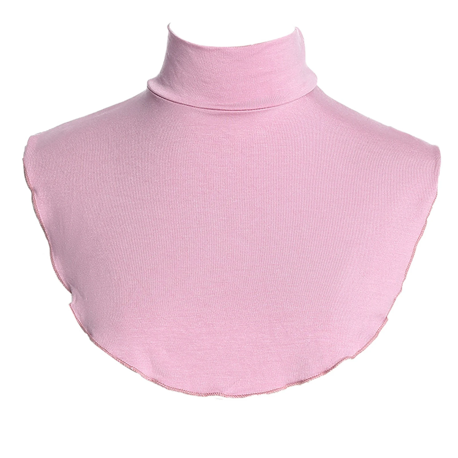 Women Detachable Faux Turtleneck Neck Cover Dickey False Mock Half Top Fake Collar Neck Warmer 5ffebdbf802ffc86f6cc0d38