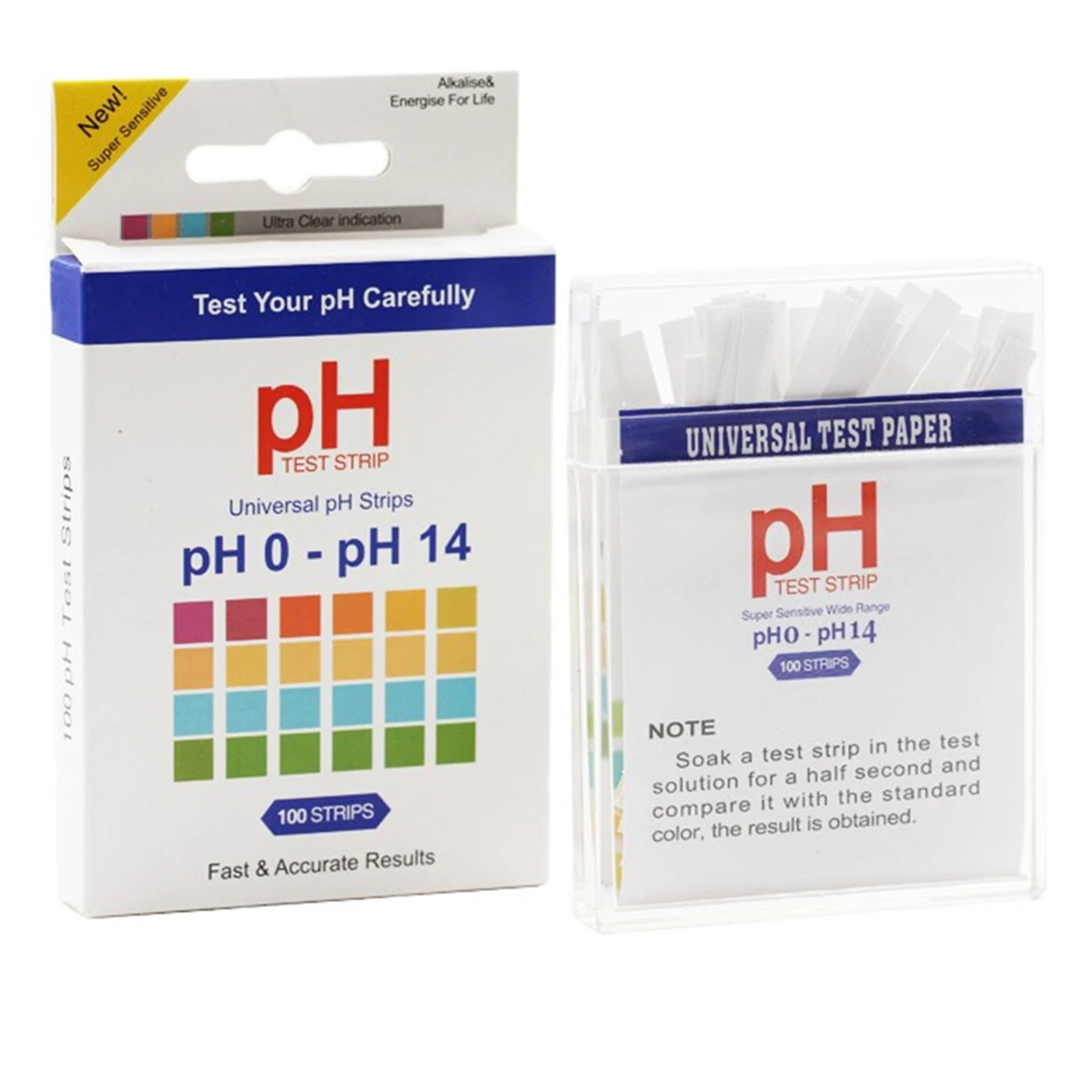 

100pc 0-14 PH Alkaline Acid Indicator Paper Water Saliva Litmus Testing For Aquarium Measuring Instruments Water Soil Testing