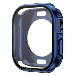 Premium Screen Protector Cover with Hard PC Front & Rear Bumper for Series 4-5-6-SE 40mm (Dark blue)
