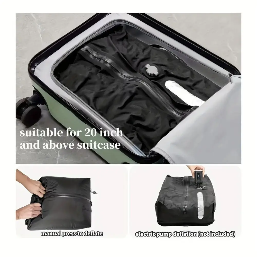 Reusable Vacuum Bags for Travel Waterproof Folding Vacuum Compression Bag Space Saver Dustproof Luggage Vacuum Storage Bag